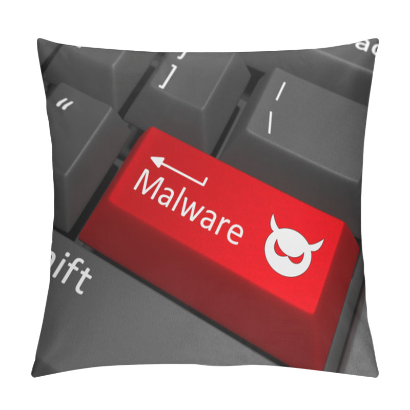 Personality  Malware Key On Keyboard Pillow Covers