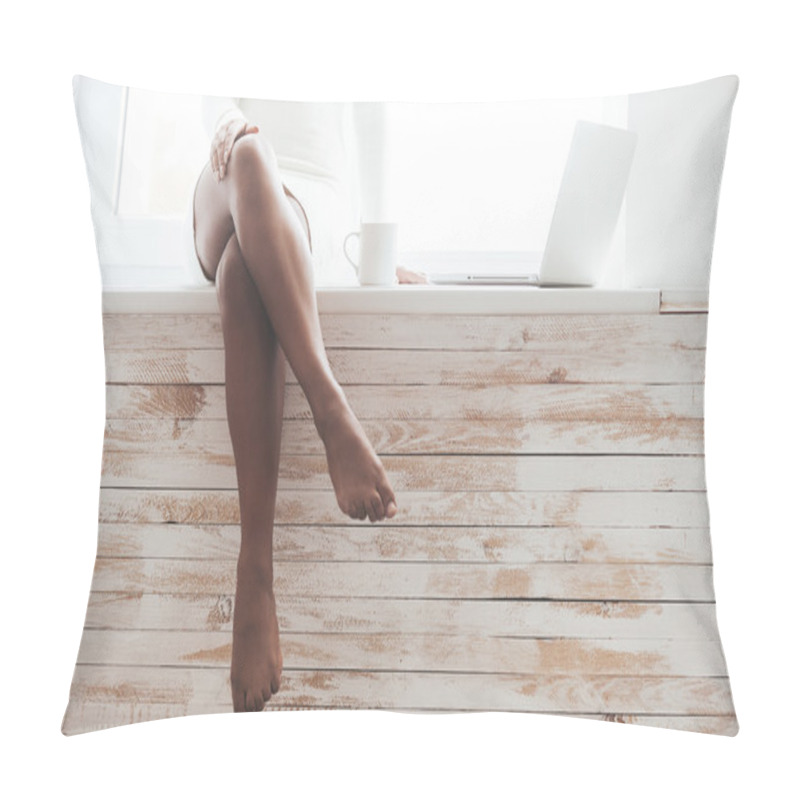 Personality  African Woman With Beautiful Legs Pillow Covers