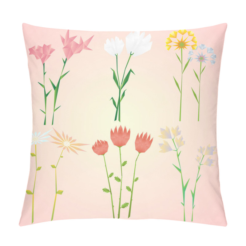 Personality  Abstract Natural Spring Flowers Collection Pillow Covers