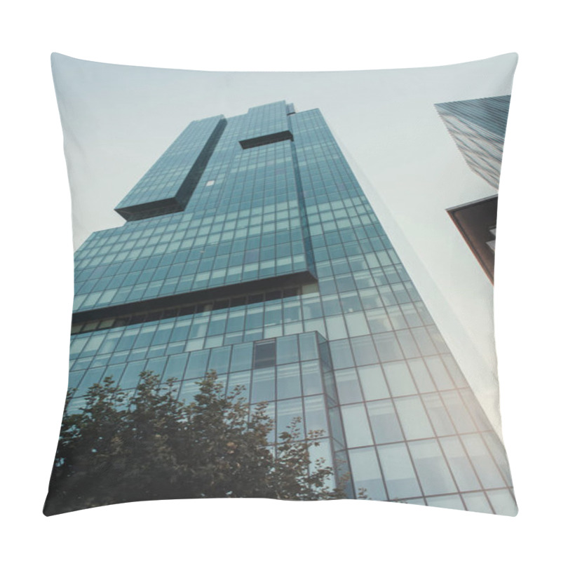 Personality  Low Angle View Of Hi-tech Skyscrapers Against Cloudless Sky In Istanbul, Turkey Pillow Covers