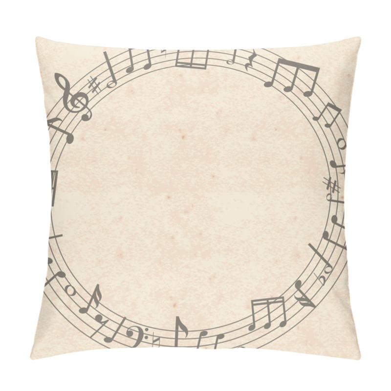 Personality  Music Notes Border Pillow Covers