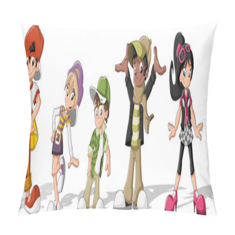 Personality  Cool Teenagers. Pillow Covers