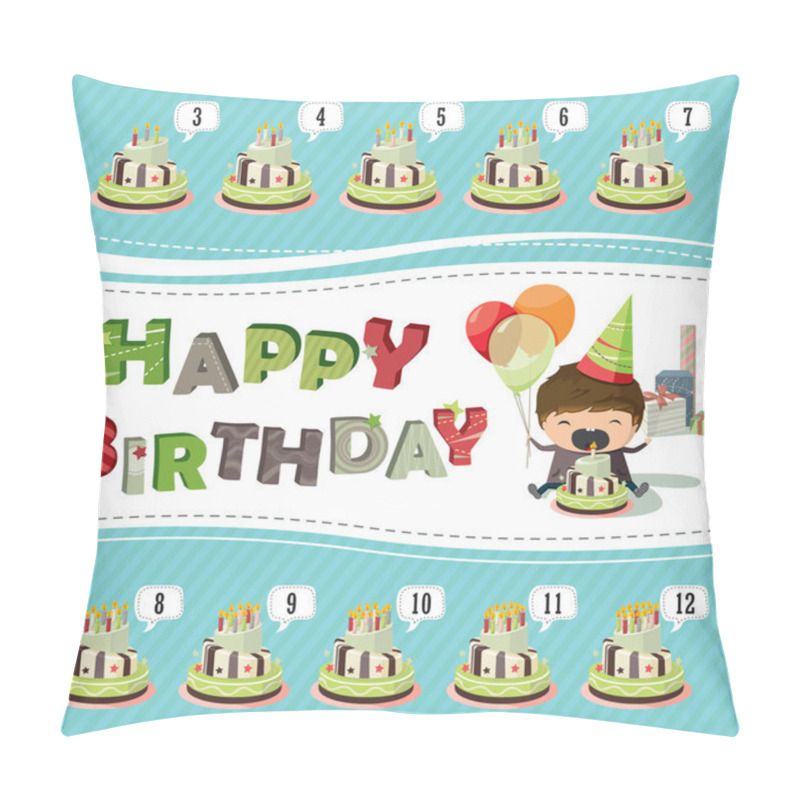 Personality  A Birthday Card Pillow Covers