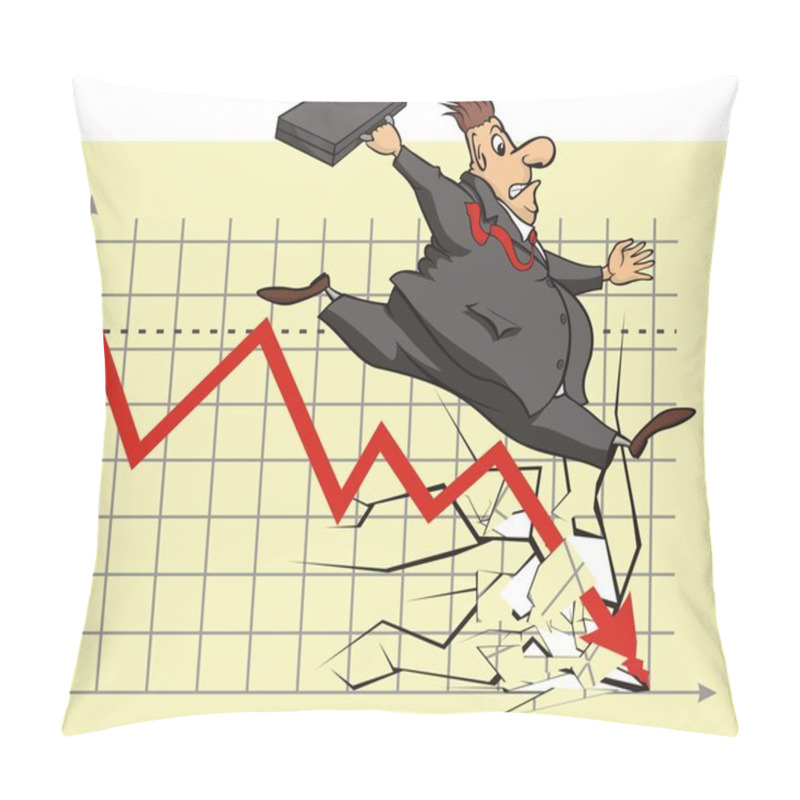 Personality  Unhappy Stock Market Investor Pillow Covers