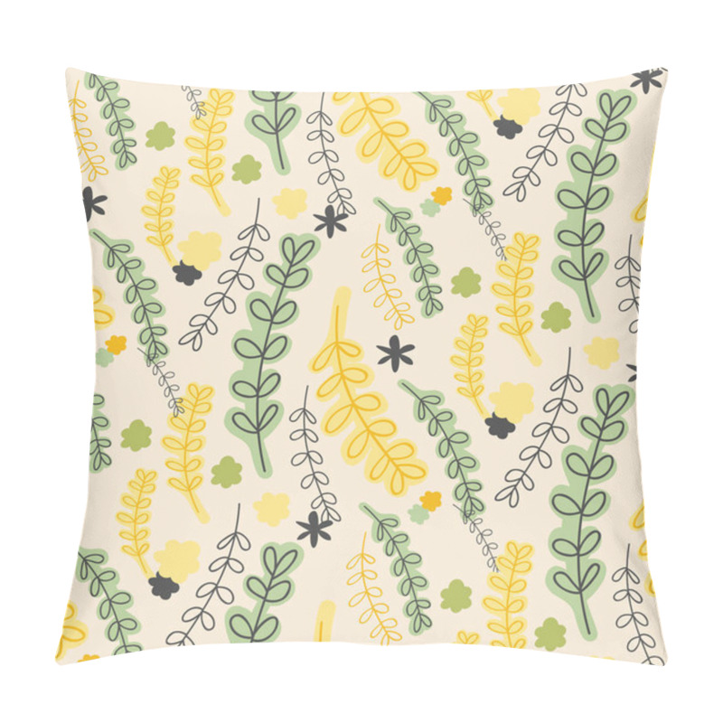 Personality  Floral Seamless Pattern In Primitive Style Pillow Covers