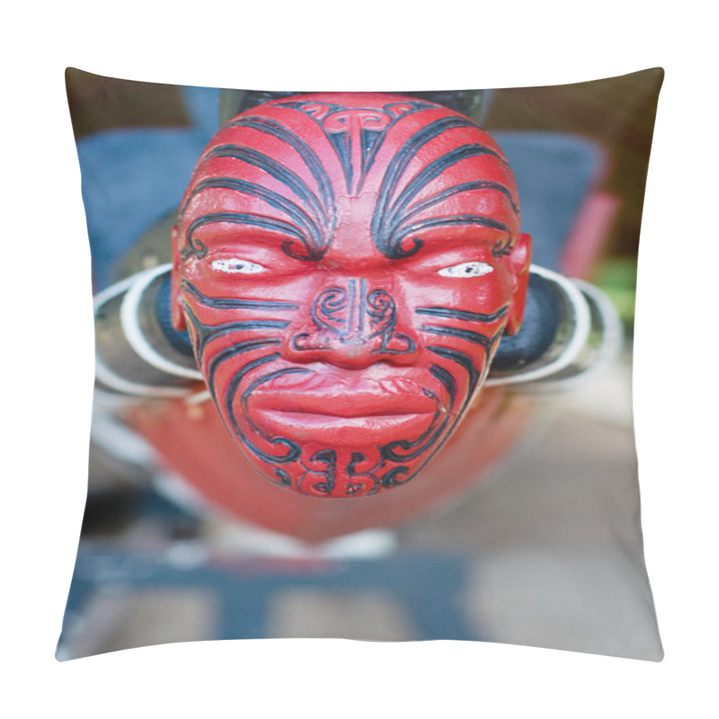 Personality  HEAD ON MAORI WAKA (CANOE) Pillow Covers