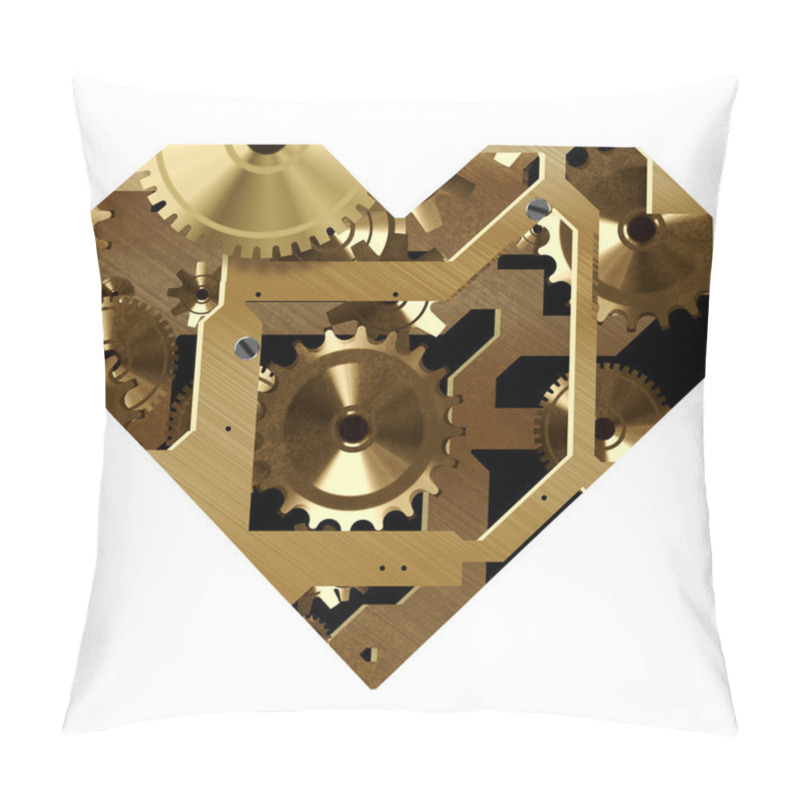 Personality  Clockwork Heart Pillow Covers