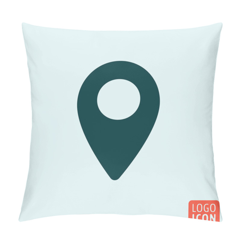 Personality  Location Icon Design Pillow Covers