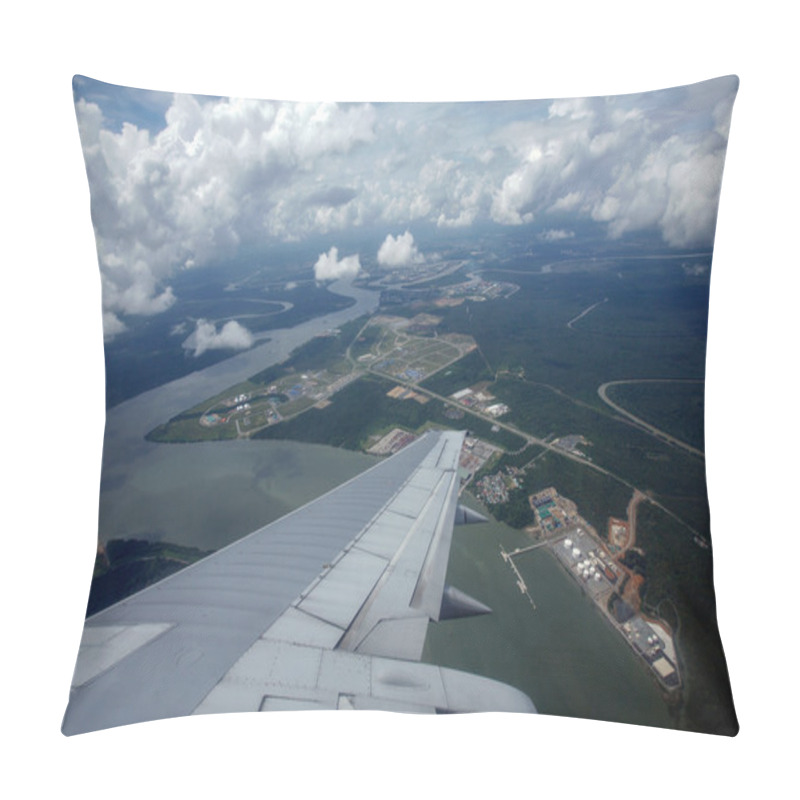 Personality  A MAS Jet Flies Over The Saraw Pillow Covers