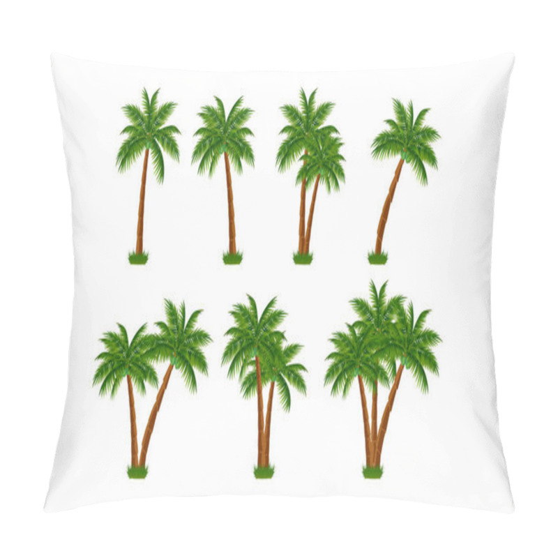 Personality  Cute Coconut Tree Shape Collection Pillow Covers