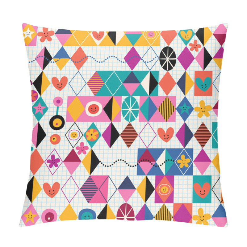 Personality  Retro Style Fun Pattern Pillow Covers