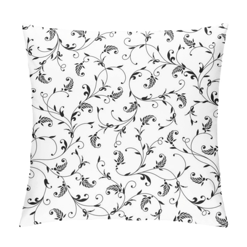 Personality  Seamless And Beautiful Ornament Pattern Composed Of Curved Lines, Pillow Covers