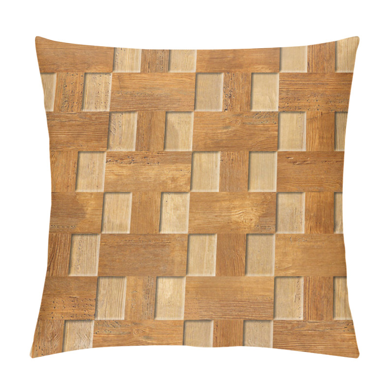 Personality  Interior Wall Panel Pattern - Decorative Tile Pattern - Cherry Wood Texture Pillow Covers