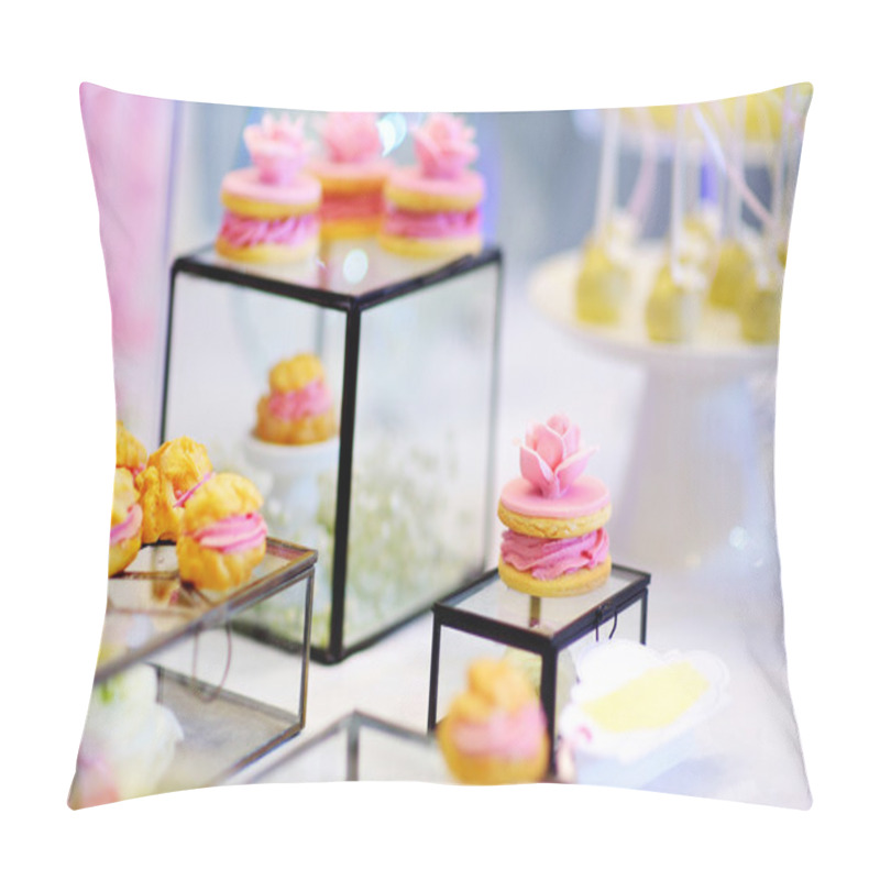 Personality  Desserts, Sweets And Candies On Table Pillow Covers