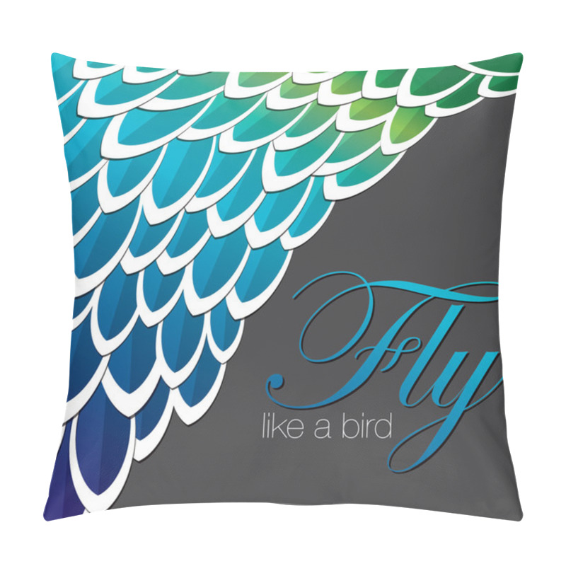 Personality  Inspired Abstract Feather Background Pillow Covers