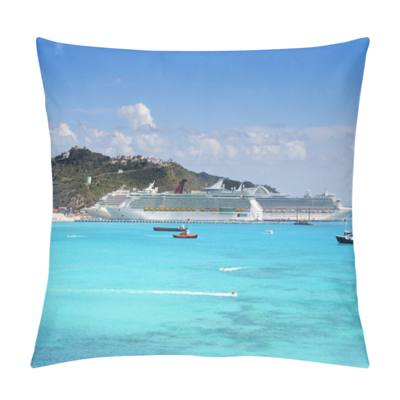 Personality  Island Of Saint Martin With Harbor Pillow Covers