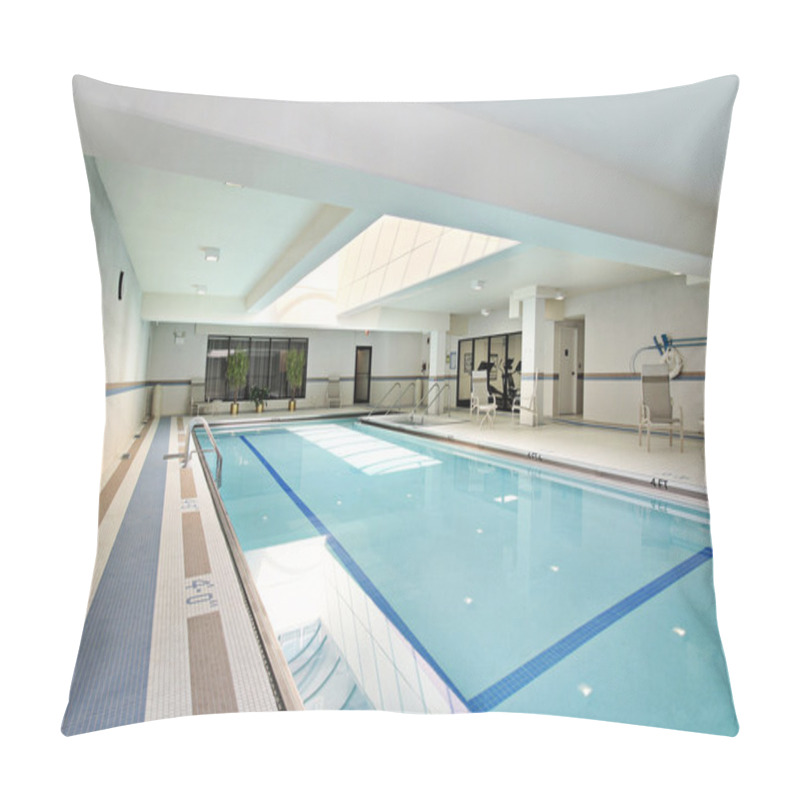 Personality  Swimming Pool In Condominium Building Pillow Covers