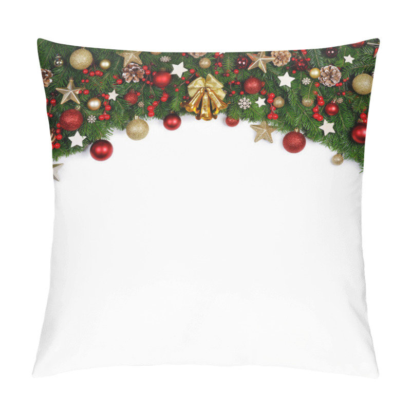 Personality  Christmas Frame Of Tree Branches Pillow Covers