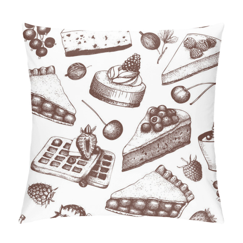 Personality  Retro Background For Baking Shop Pillow Covers