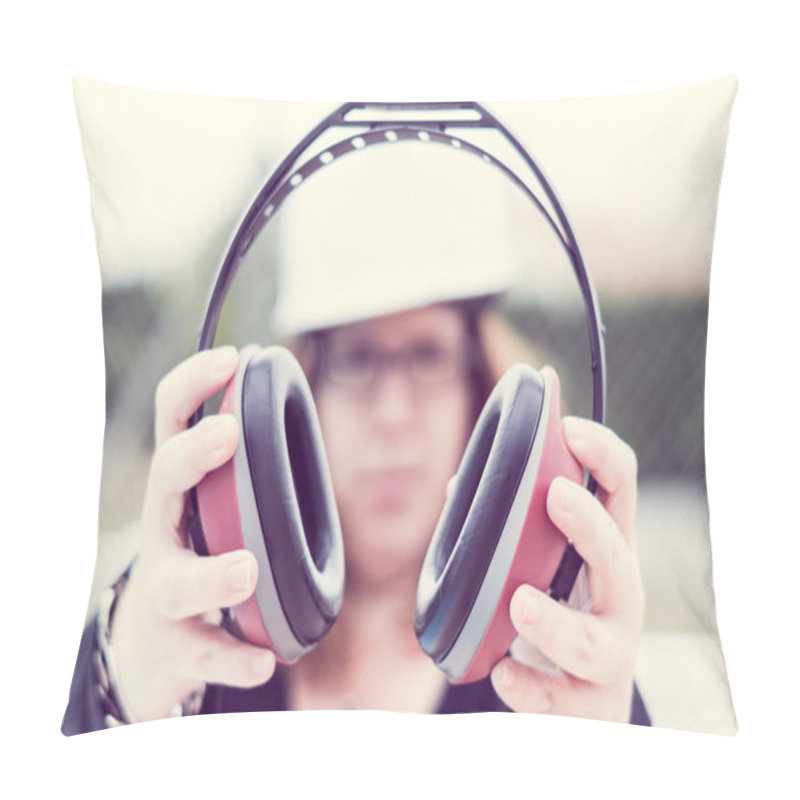 Personality  Ear Muff To Protect Workers' Ears  Pillow Covers