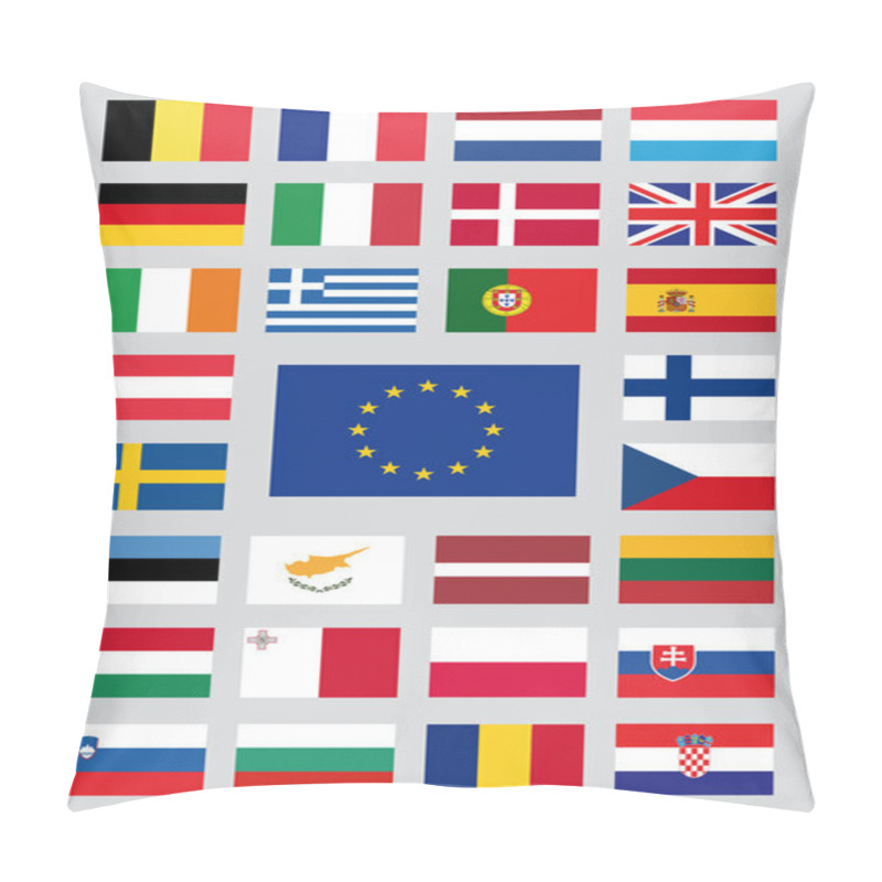 Personality  Flags Of The European Union Pillow Covers