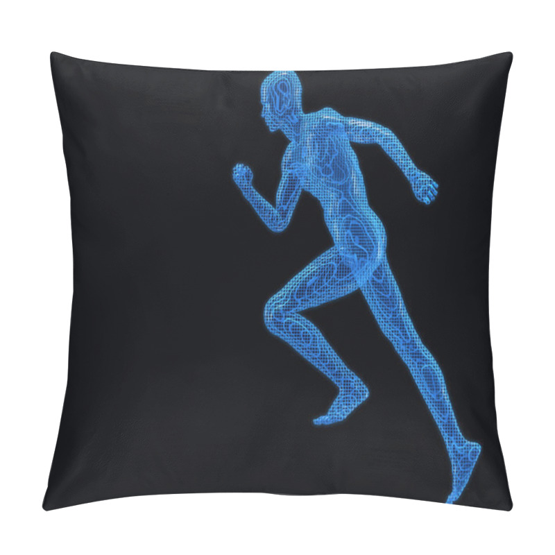 Personality  Run Digiital Men Pillow Covers