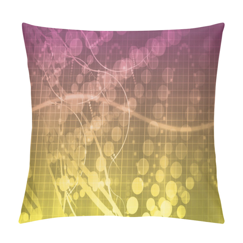 Personality  Medical Science Futuristic Technology Abstract Pillow Covers