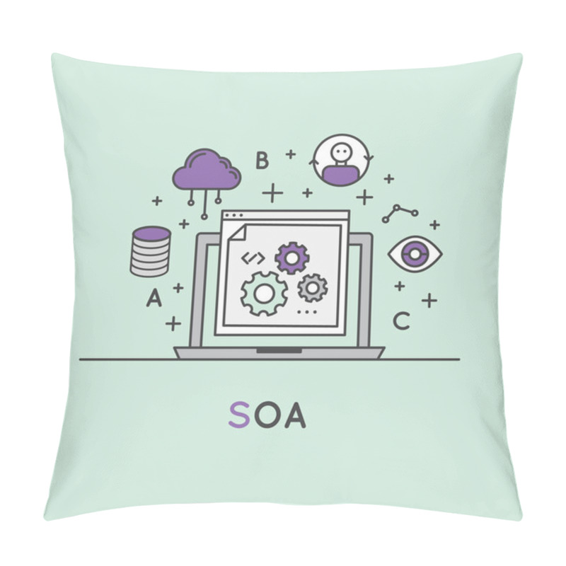 Personality  SOA Service Oriented Architecture Pillow Covers