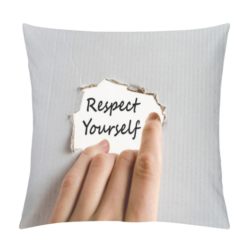 Personality  Respect Yourself Text Concept Pillow Covers