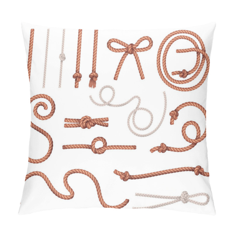 Personality  Rope Knots Realistic Set Pillow Covers