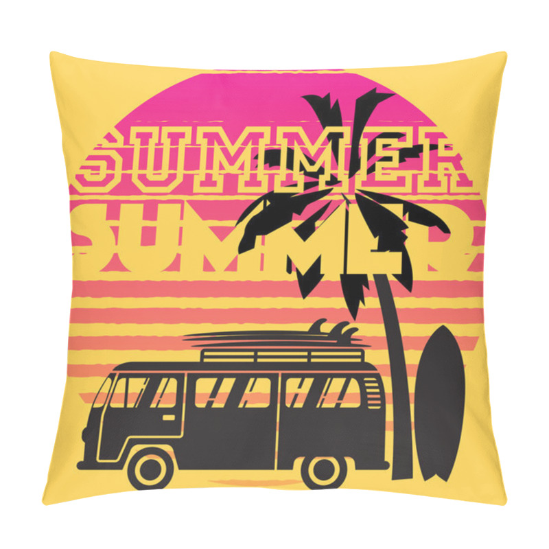 Personality  Let's Go To The Beach In Summer Pillow Covers