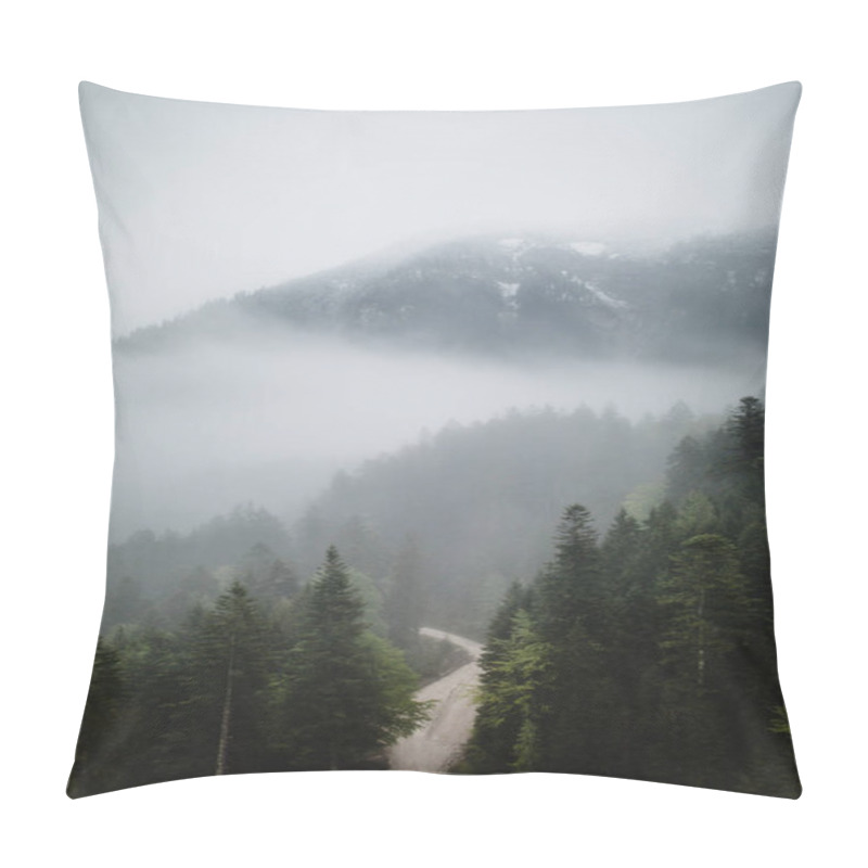 Personality  Forest With Pathway And Road  Pillow Covers