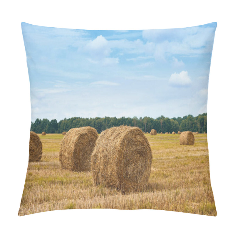 Personality  Haystacks In Summer Field, Beautiful Landscape Pillow Covers