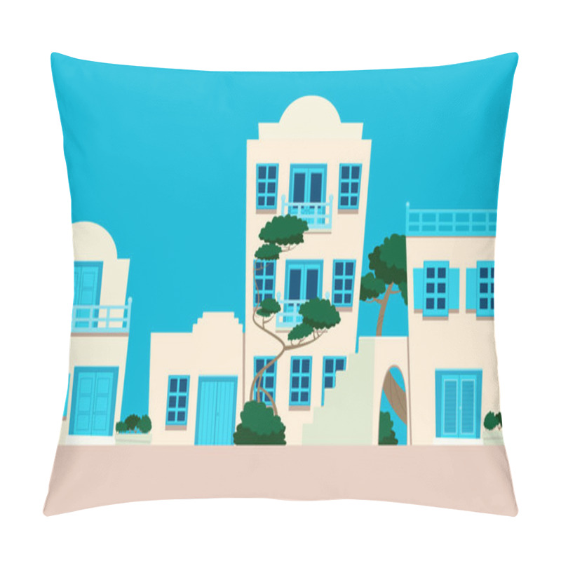 Personality  Street Of The Greek City Pillow Covers