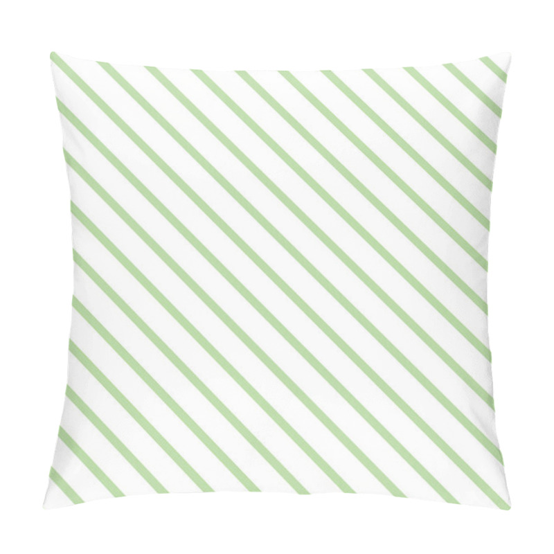 Personality  Green Decorative Diagonal Background Made From Lines. Pillow Covers