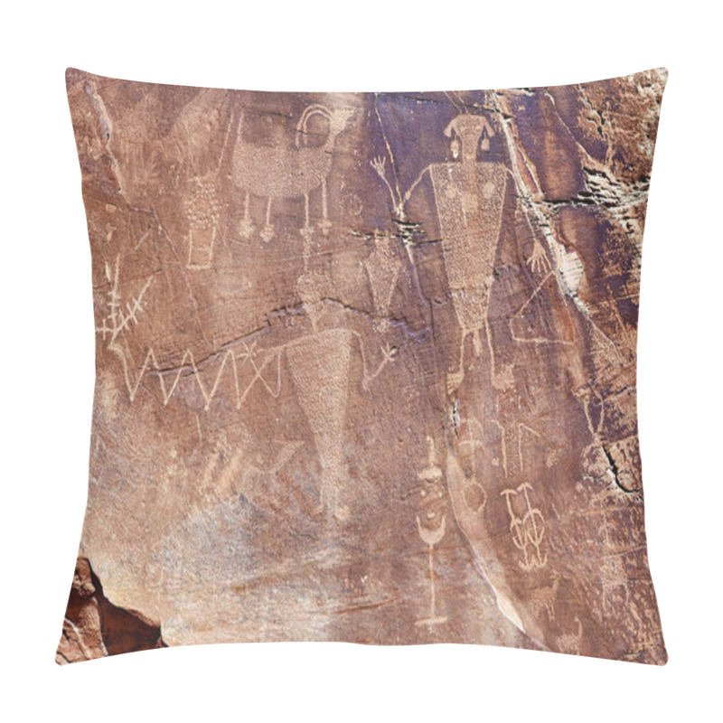 Personality  Petroglyphs In Dinosaur National Monument, Utah, USA Pillow Covers