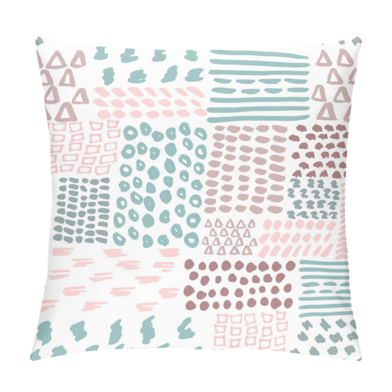 Personality  Doodle Seamless Geometric Pattern  Vector Illustration Pillow Covers