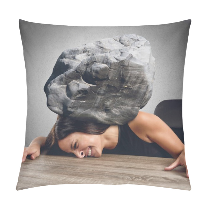 Personality  Women Crushed By Stone Pillow Covers