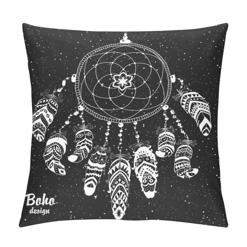 Personality  Native American Indian Talisman Dreamcatcher With Feathers. Pillow Covers