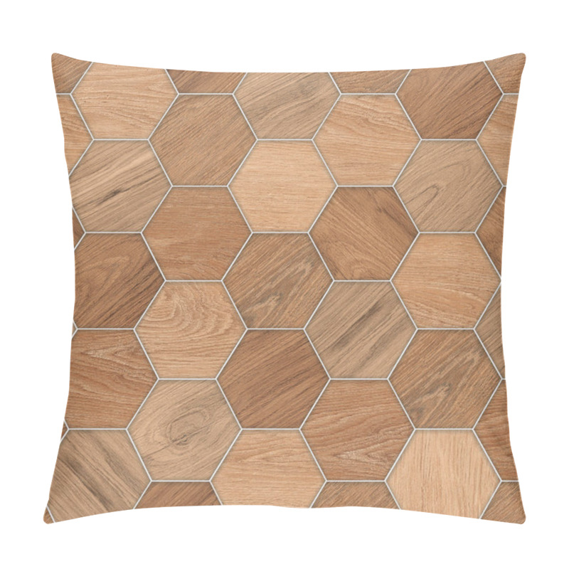 Personality  Abstract Home Decorative Wooden Wall And Floor Design Background, 3D Shape Wooden Background Pillow Covers