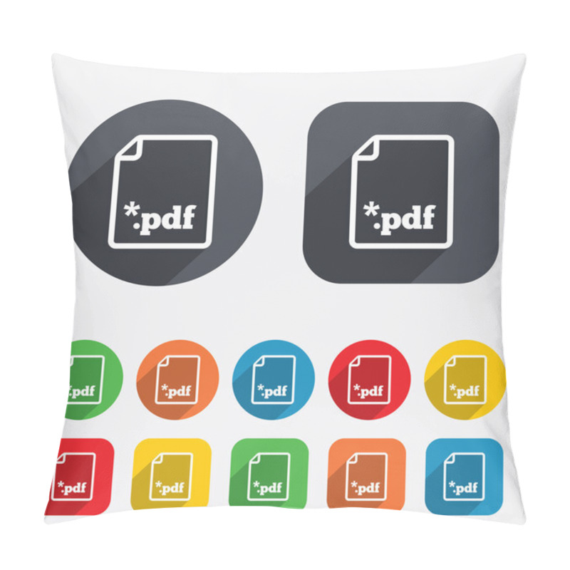 Personality  PDF File Document Icon. Download Pdf Button. Pillow Covers