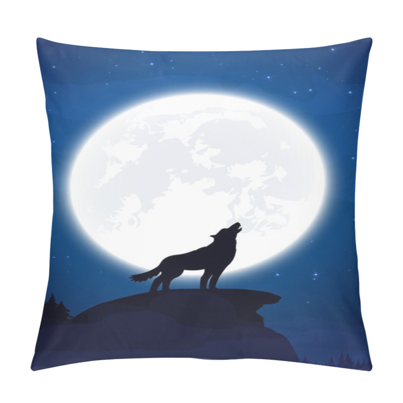 Personality  Wolf And Moon Pillow Covers