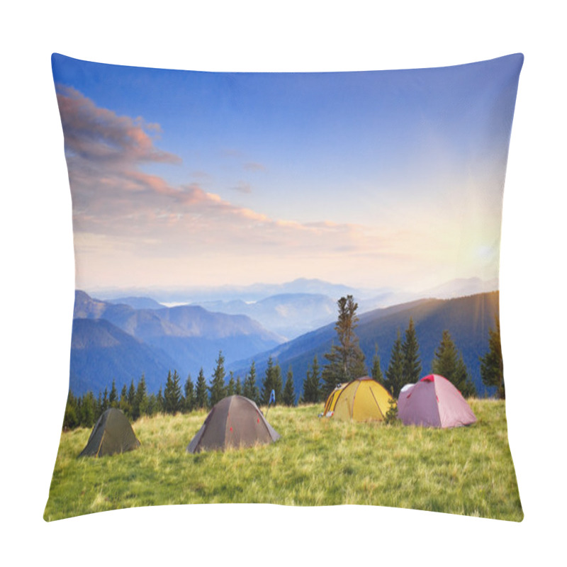 Personality  Camping In The Mountains Pillow Covers