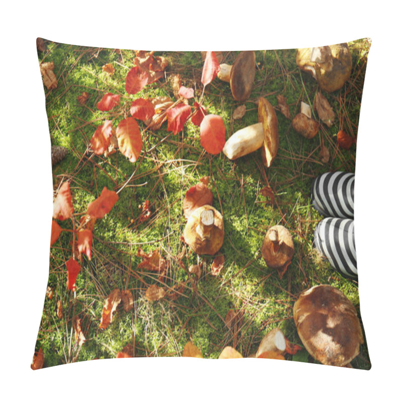 Personality  Rubber Boots And Mushrooms Pillow Covers