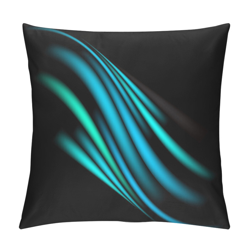 Personality  Wavy Abstract Bright Background Pillow Covers