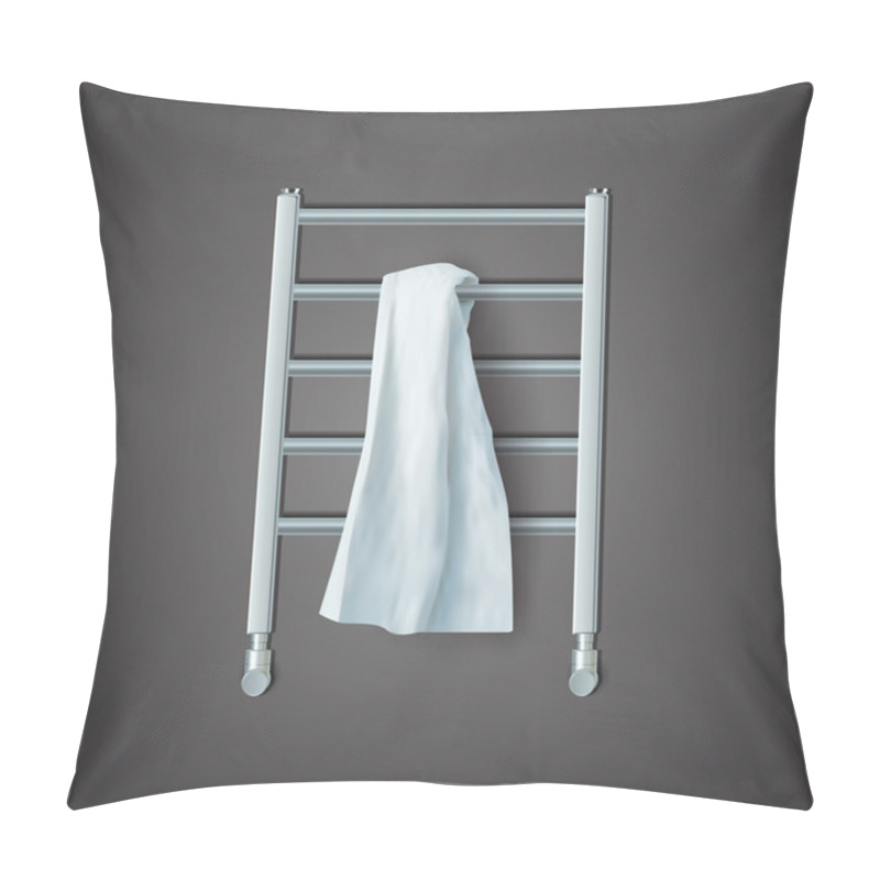 Personality  White Towel On The Radiator, Vector Pillow Covers