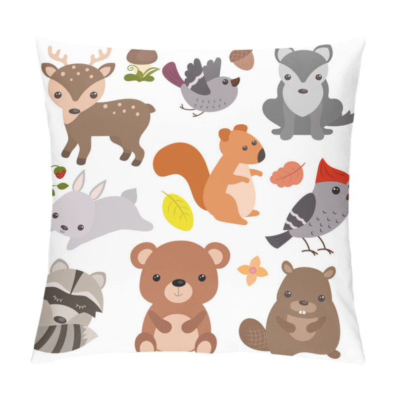 Personality  Forest Animals Set. Pillow Covers