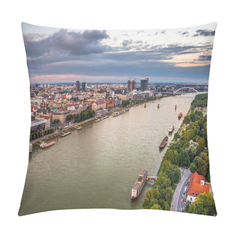 Personality  Danube River In Bratislava, Slovakia Pillow Covers