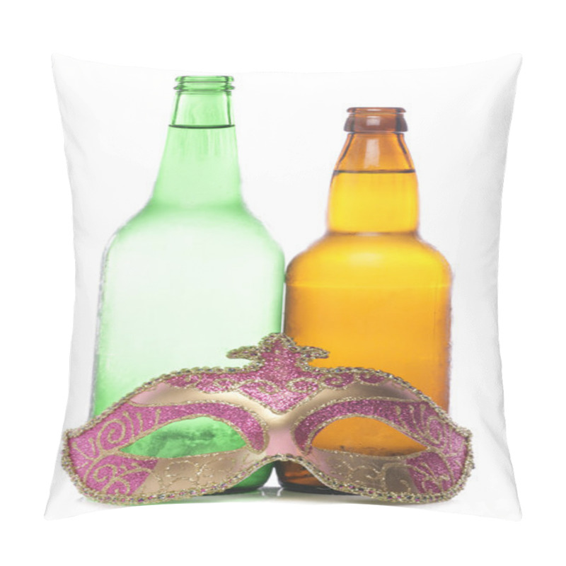 Personality  Beer And Masquerade Mask Pillow Covers