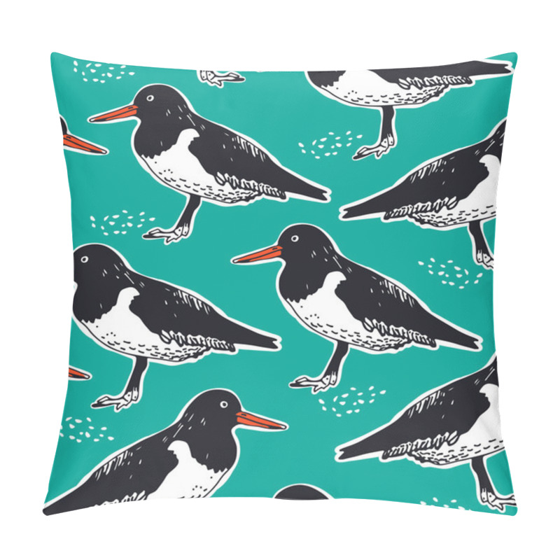 Personality  Oystercatcher Pattern Pillow Covers